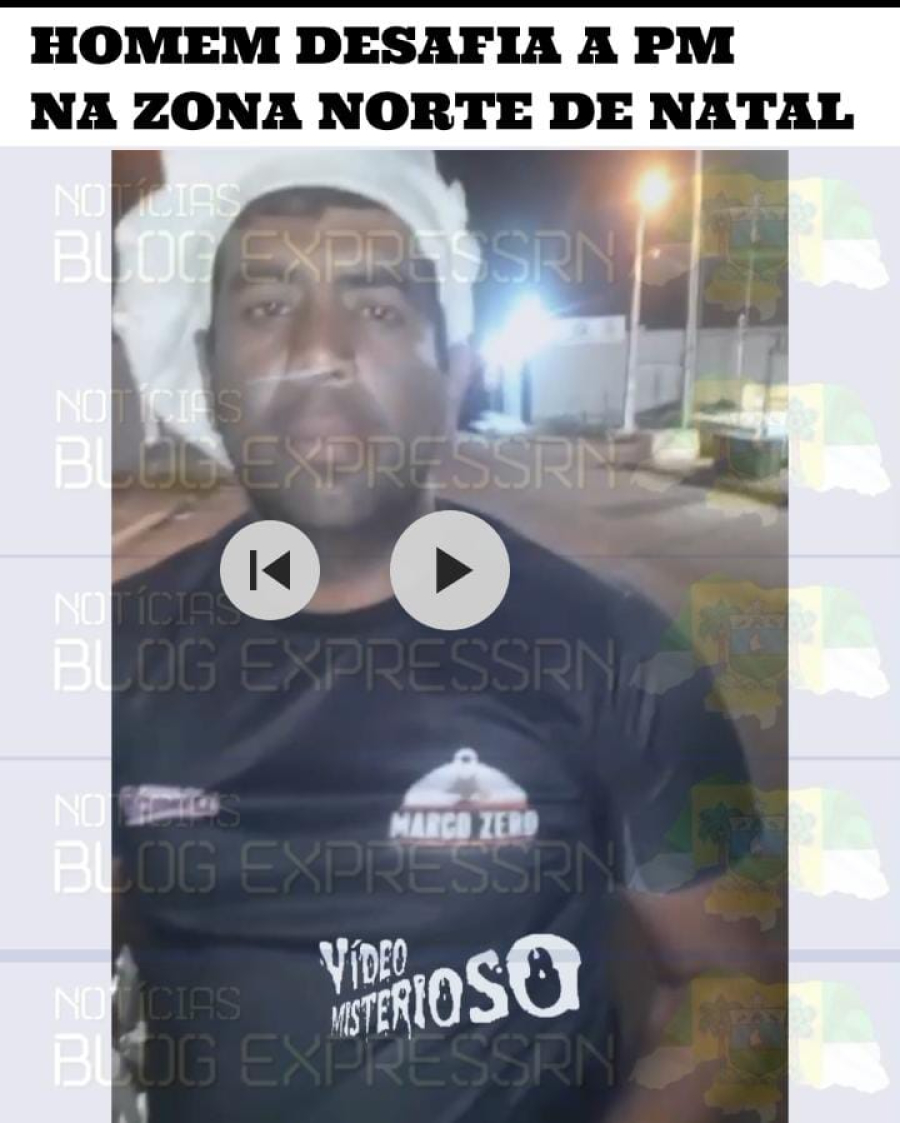 VÍDEO: Homem tirou onda com o 4° BPM em Natal