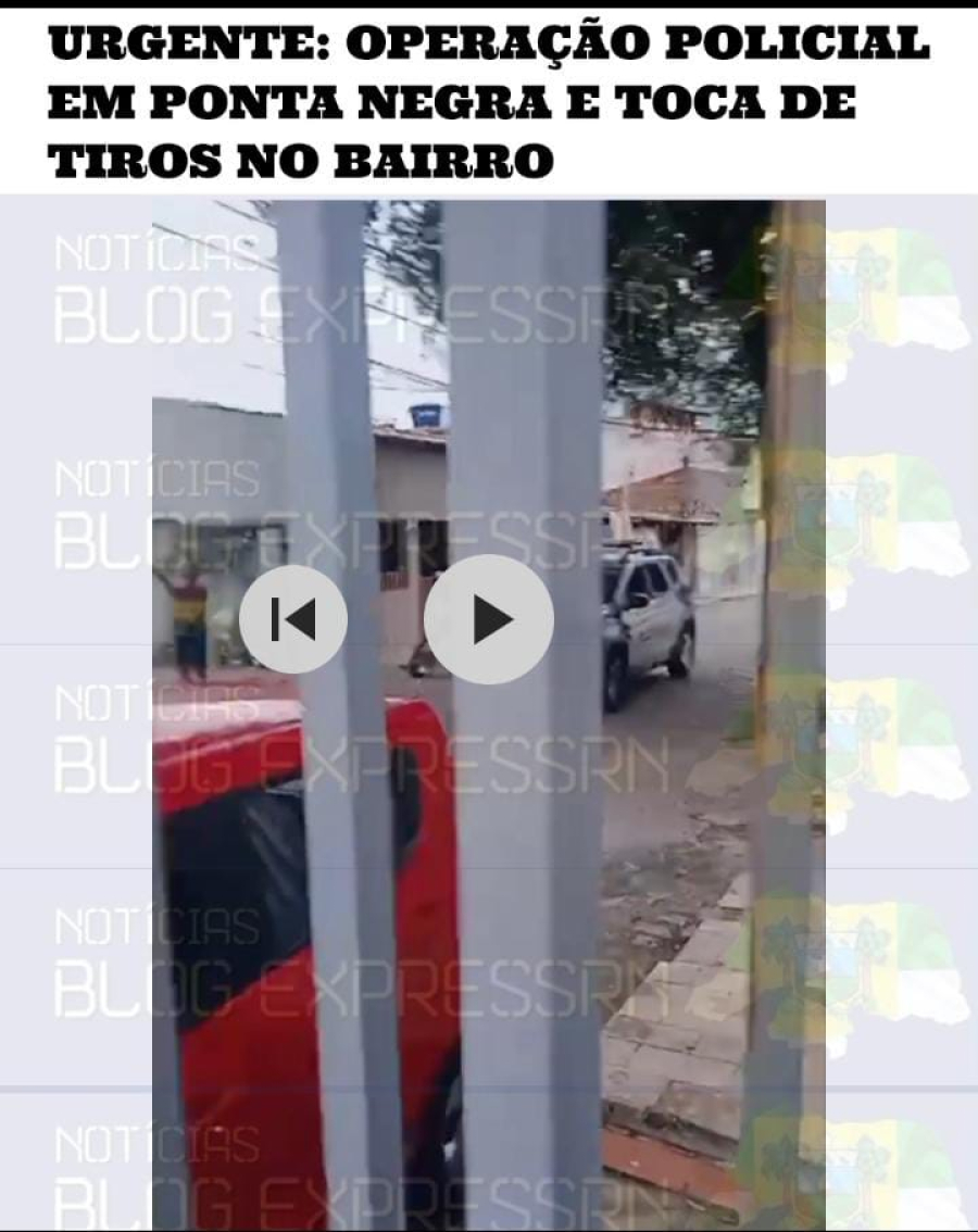 VÍDEO: Confronto intenso entre Polícia Militar e criminosos em Natal