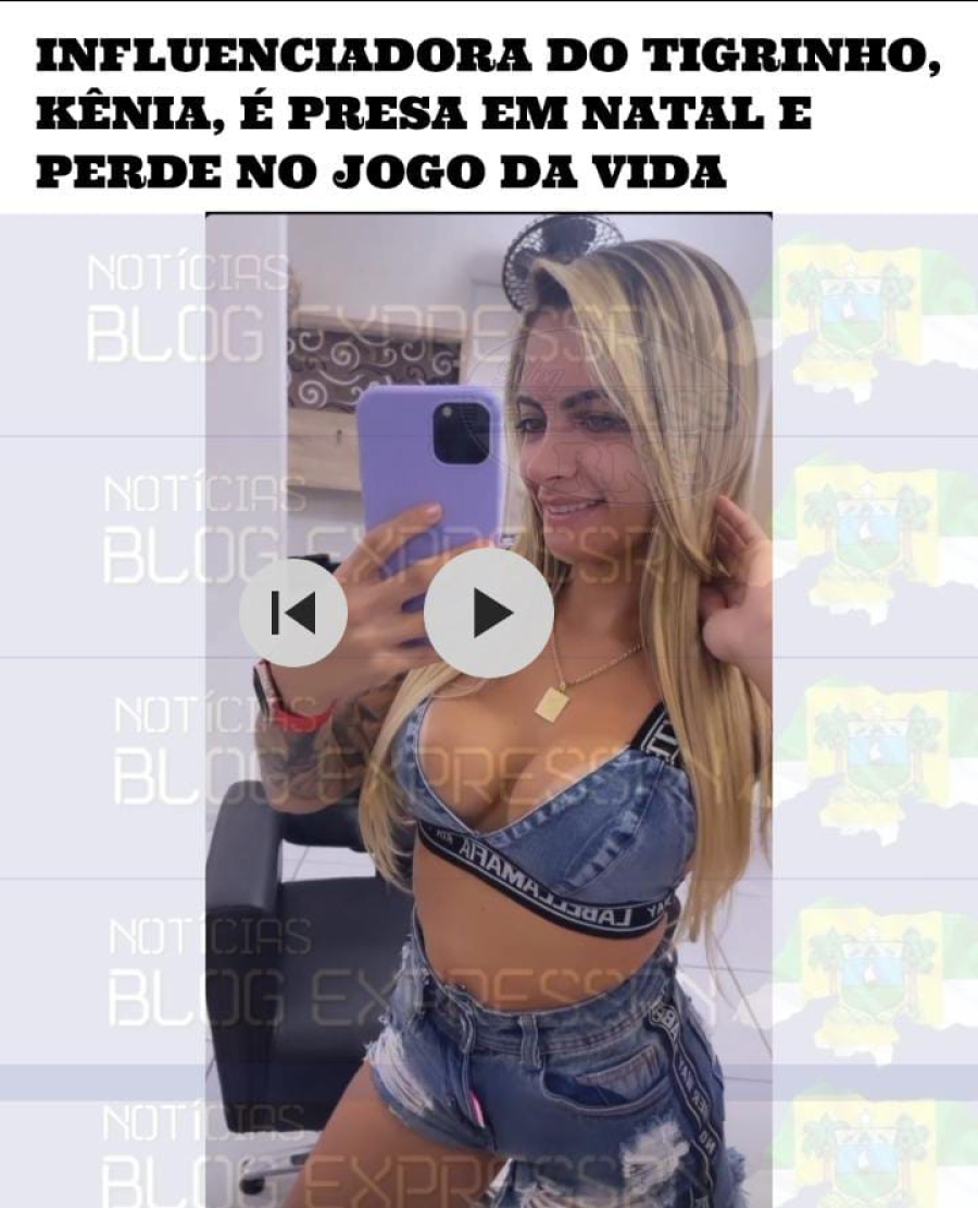 VÍDEO: VEJA QUEM É A INFLUENCIADORA DO TIGRINHO PRESA EM NATAL