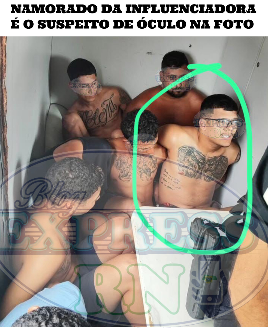 FOTO: Namorado de influenciadora presa também foi preso junto com 8 comparsas 